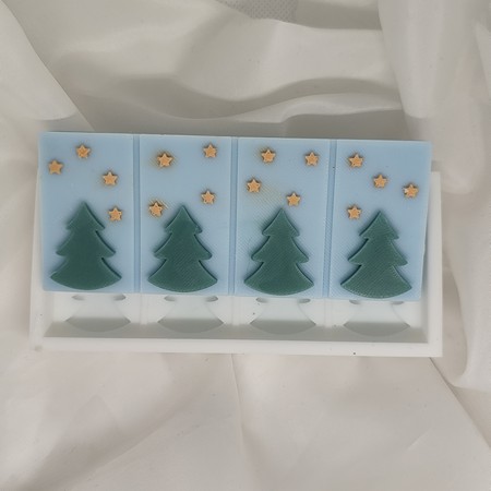 Καλουπι σιλικόνης Χριστουγεννιάτικη μπάρα νο4 Καλούπι σιλικόνης Χριστουγεννιάτικη μπάρα νο4 - Image 1