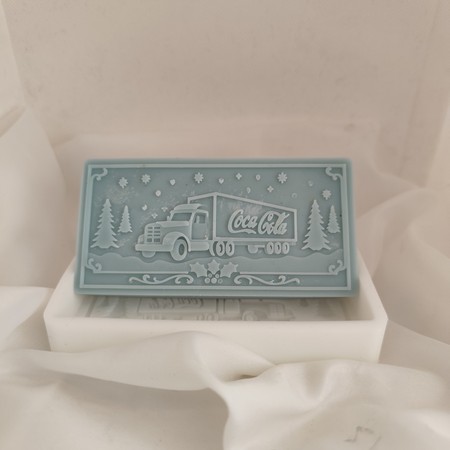 IMG_20250921_122132 Καλούπι σιλικόνης Χριστουγεννιάτικο φορτηγό Coca-cola - Image 1