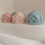 Καλούπι σιλικόνης σπιτάκια Χριστουγεννιάτικης μπάλας